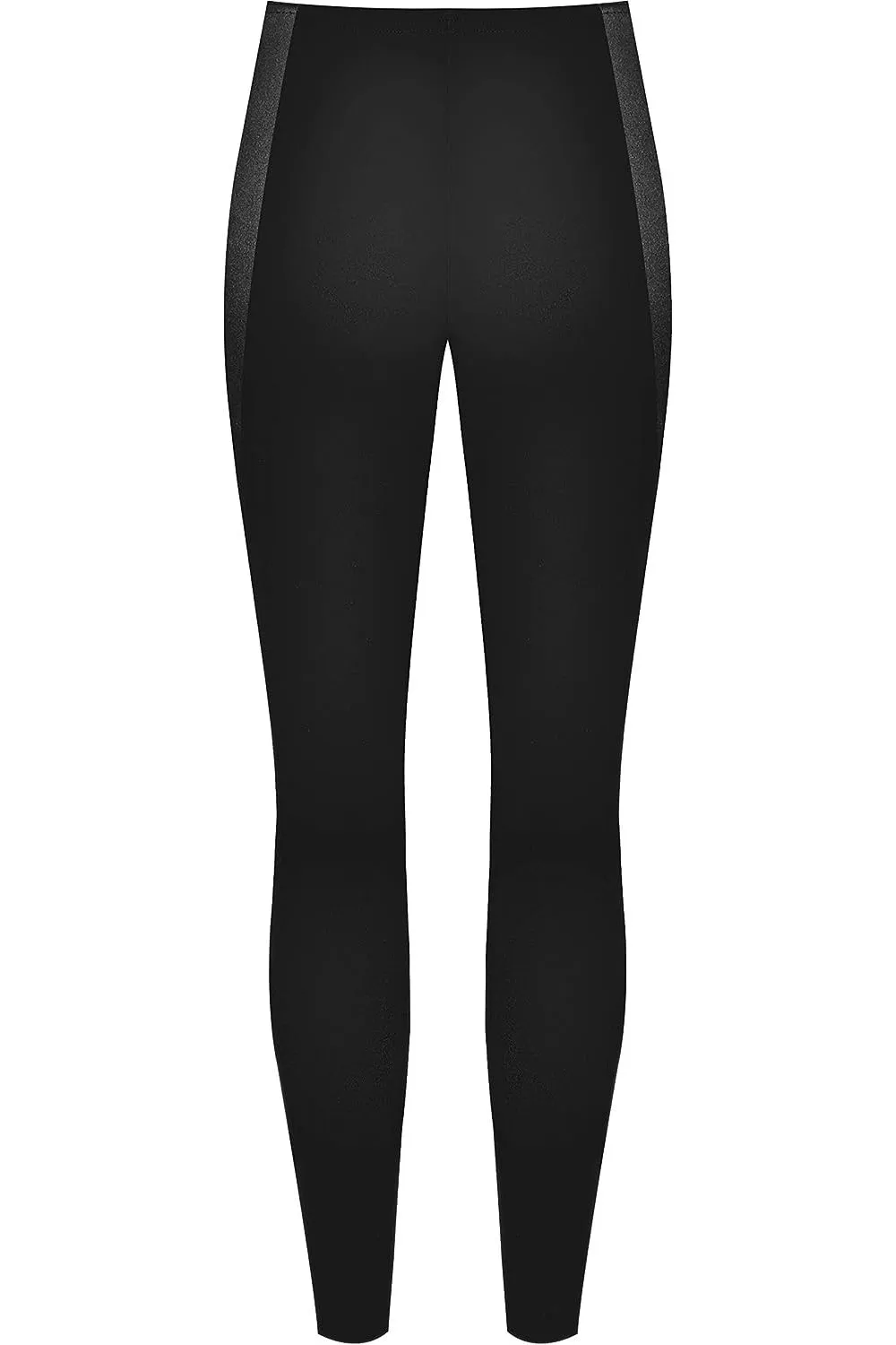 Plus Size Print Side Stripe High Waist Leggings