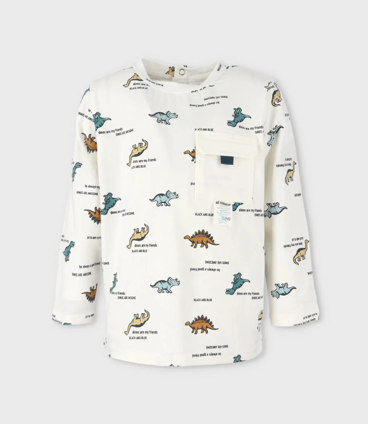 Polera bebé niño con dinosaurios