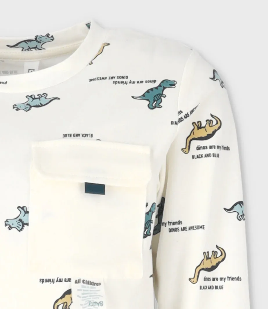 Polera niño con dinosaurios