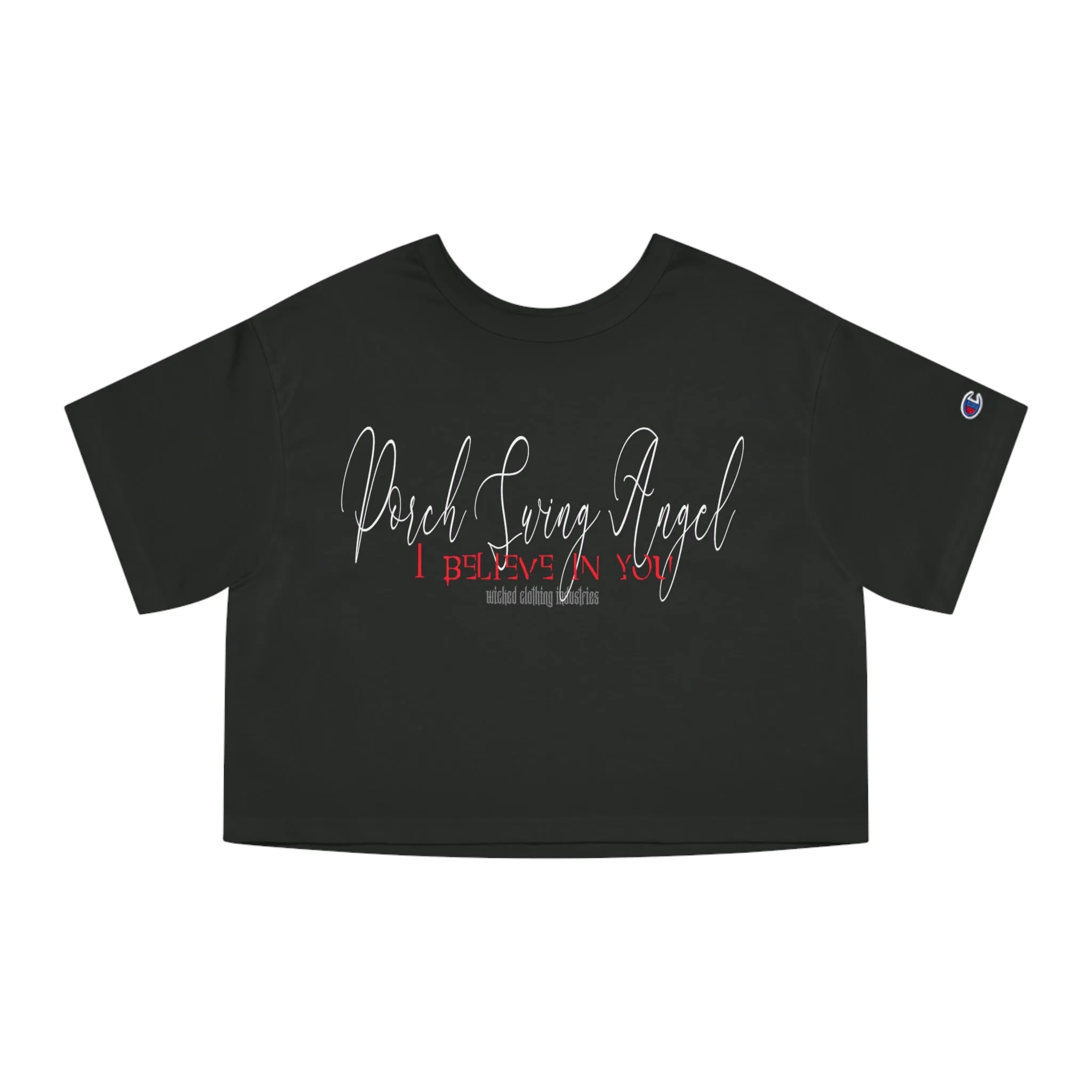 Porch Swing Angel E.L. Cropped T-Shirt