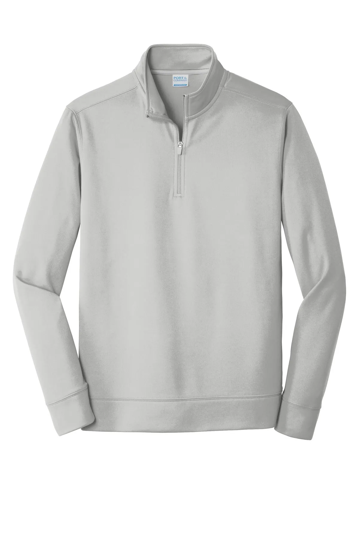 Port & CompanyPerformance Fleece 1/4-Zip Pullover Sweatshirt. PC590Q Silver