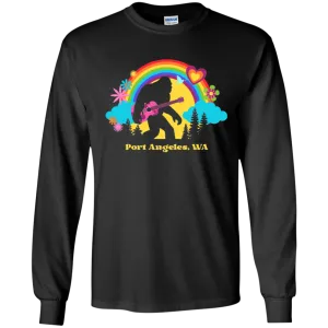 Port Angeles Flower Power Sasquatch Youth Long Sleeve T-Shirt