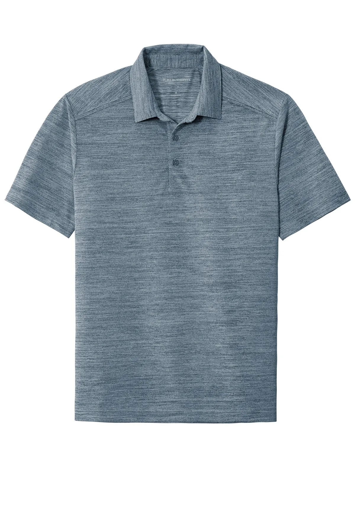 Port Authority  Stretch Heather Polo K583 Regatta Blue/ Gusty Grey