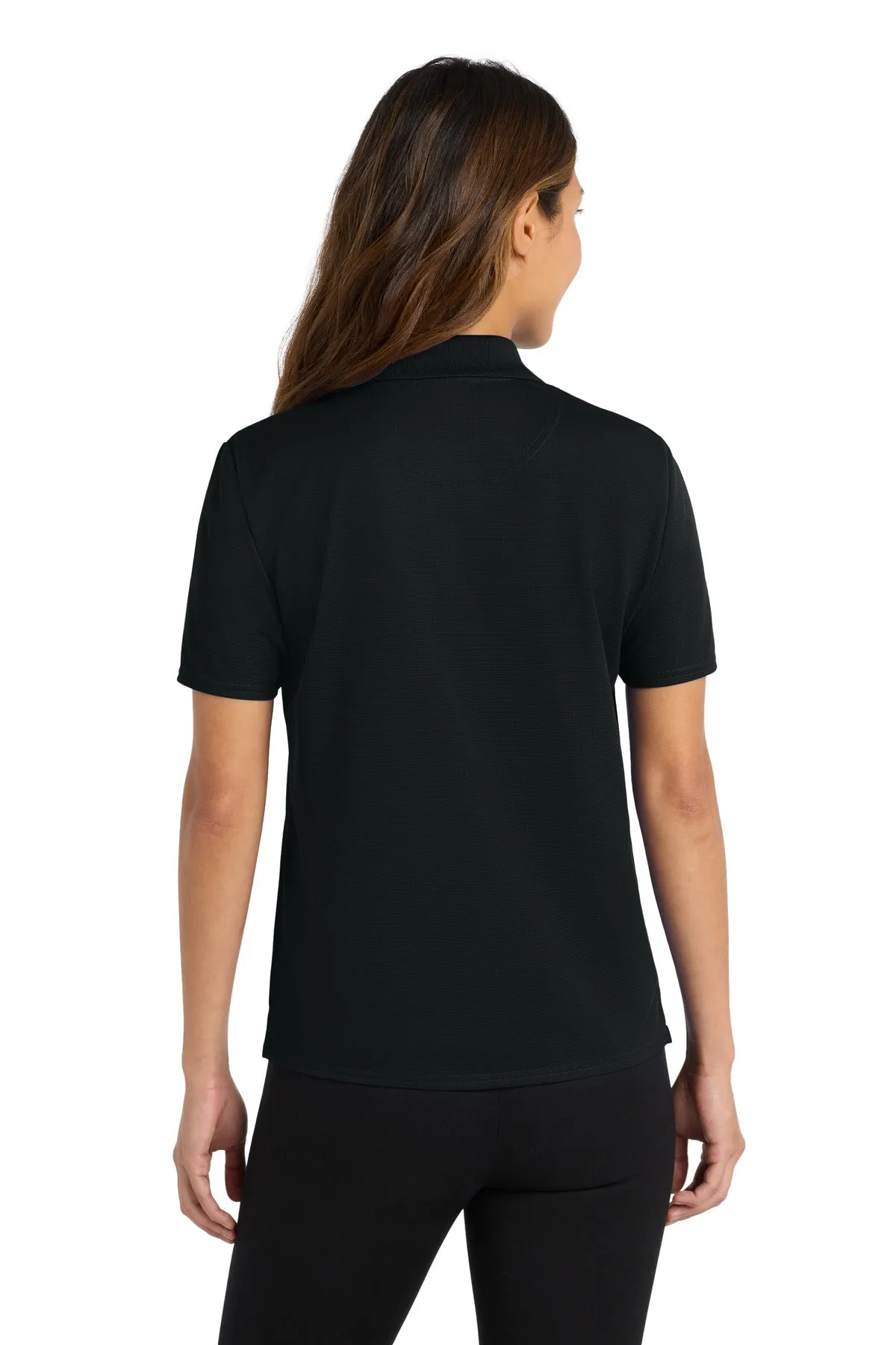 Port Authority Women's Dry Zone Ottoman Polo.  L525 Black