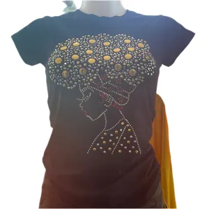 Premium Rhinestone Black Girl Magic Tee