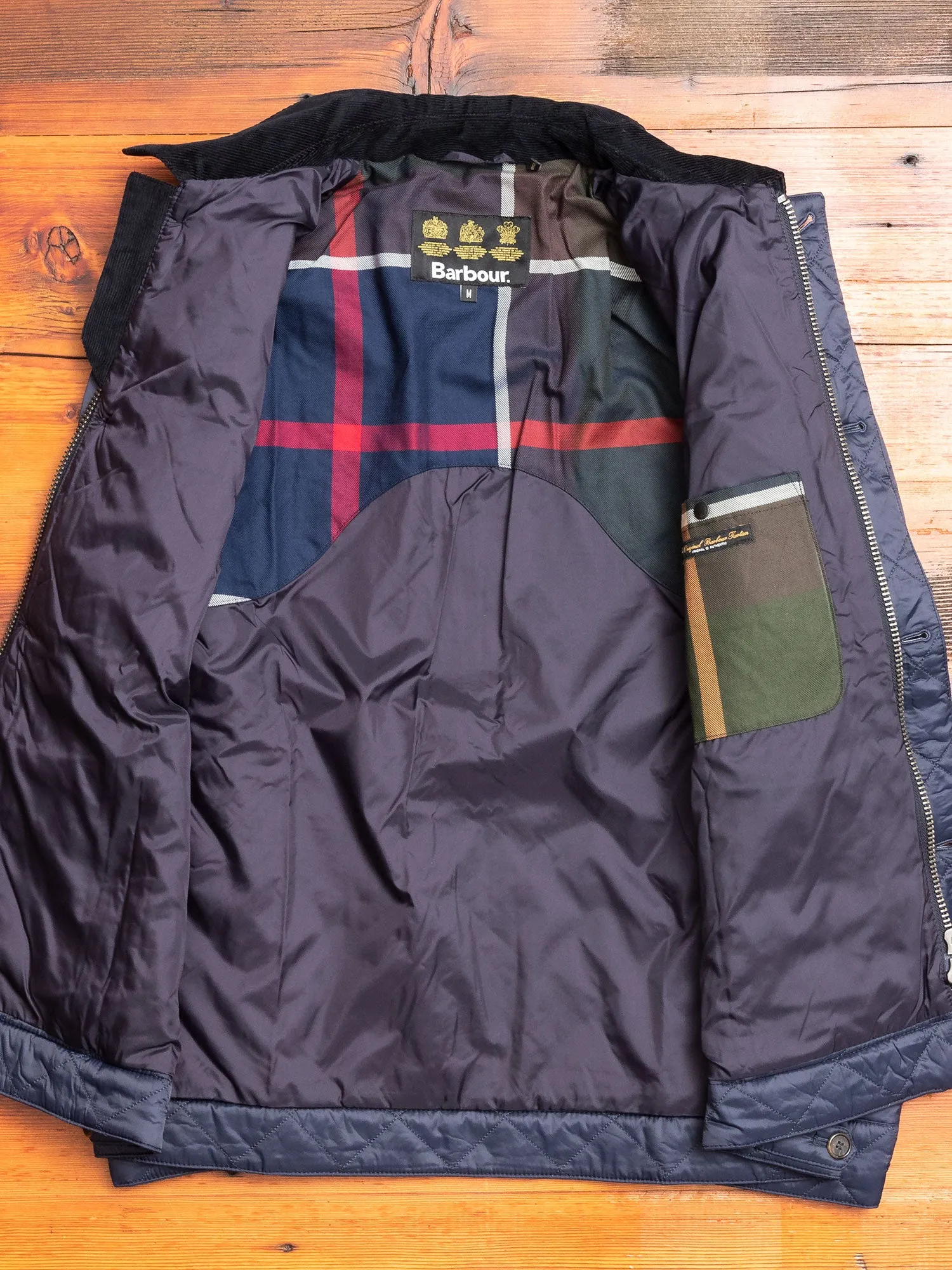 "Maesbury" Quilt Jacket in Navy