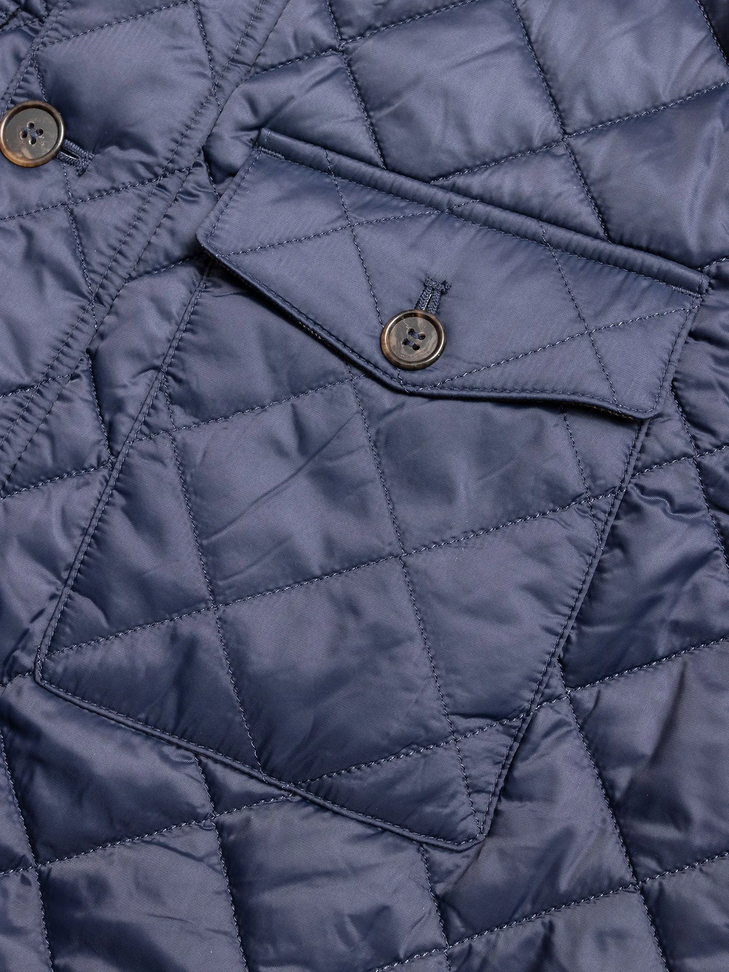 "Maesbury" Quilt Jacket in Navy