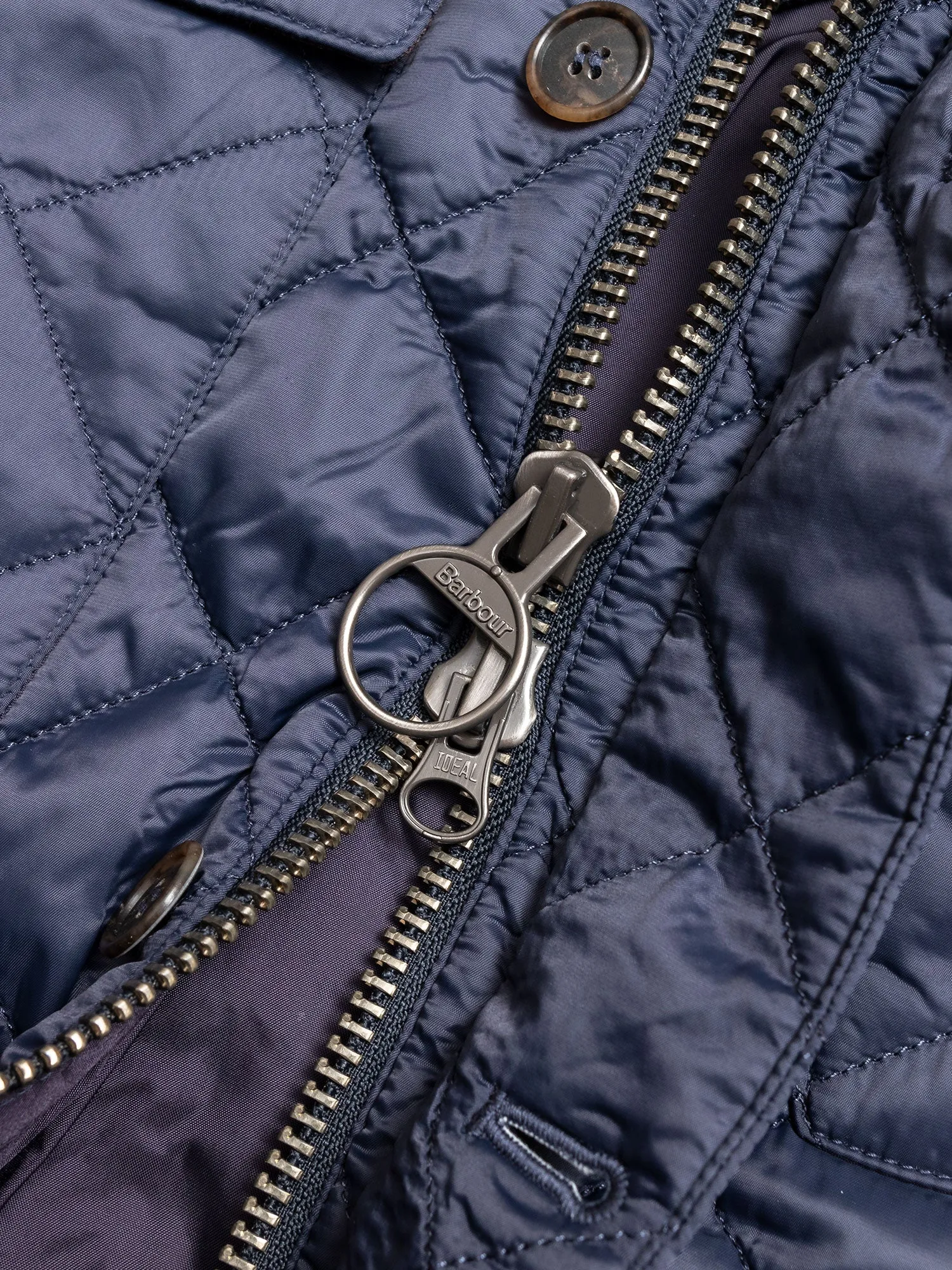 "Maesbury" Quilt Jacket in Navy