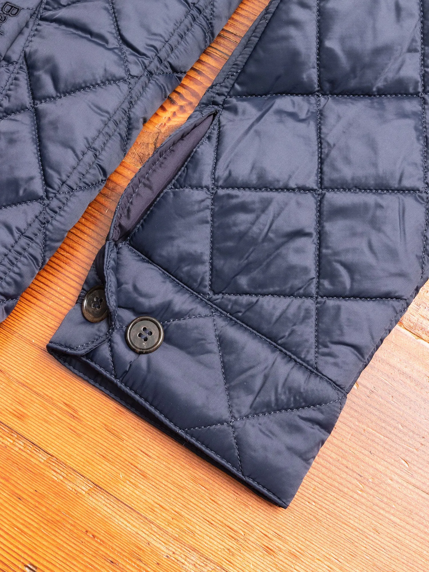 "Maesbury" Quilt Jacket in Navy