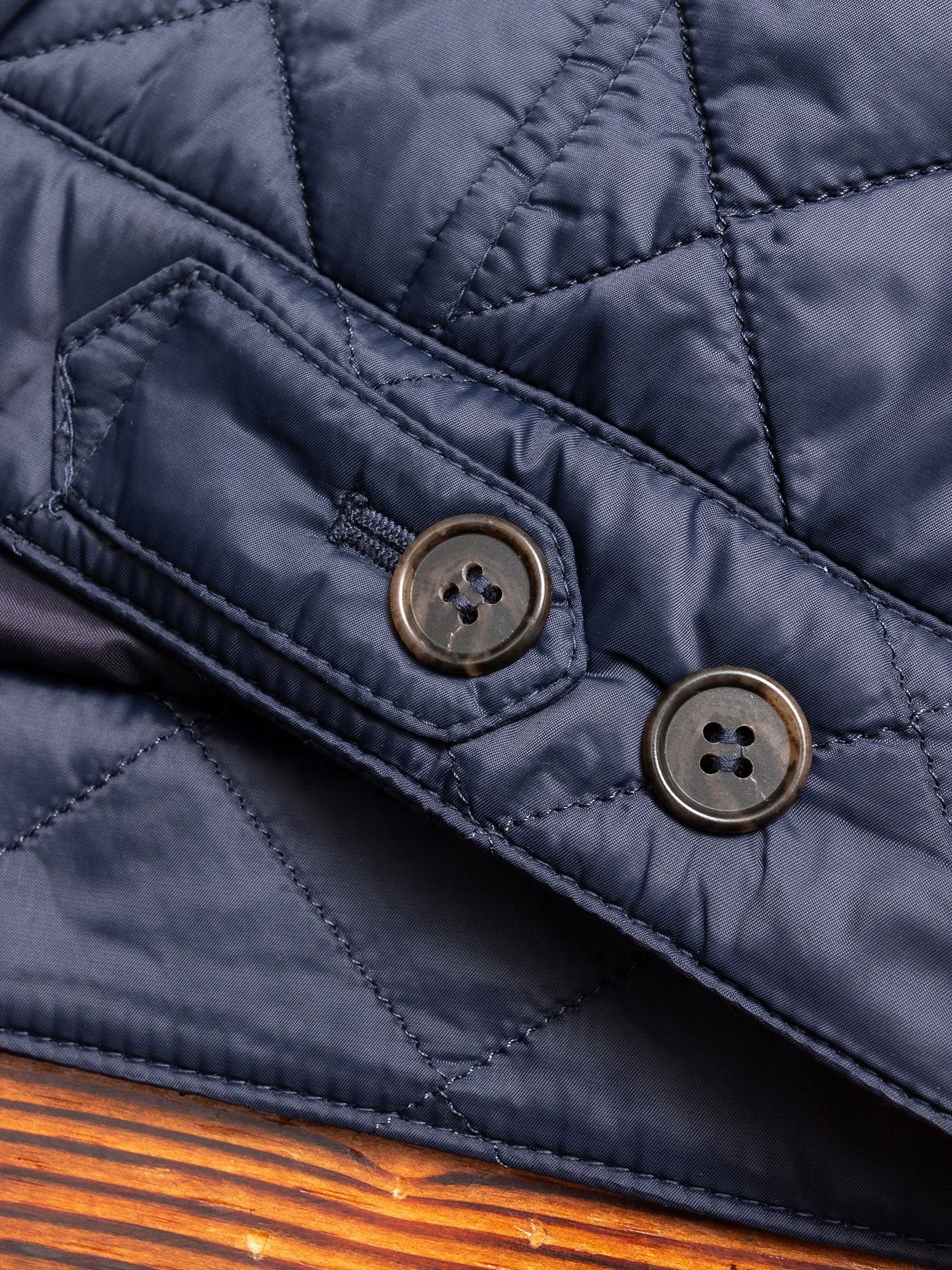 "Maesbury" Quilt Jacket in Navy