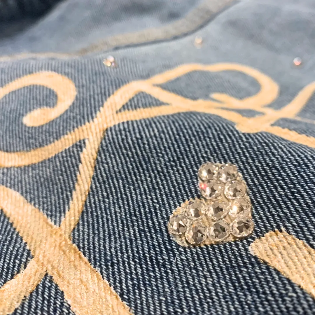 "Mom of Both" Custom Hand-Painted Denim Jacket