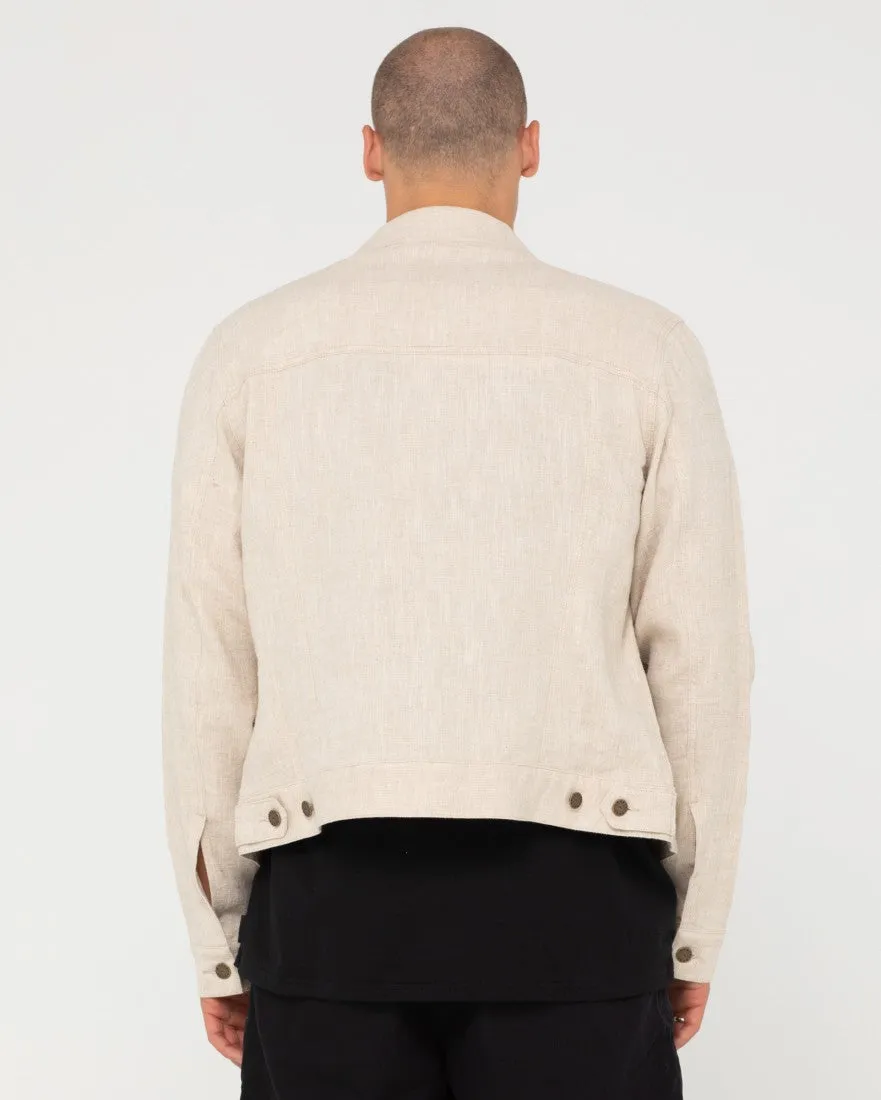 Ramie Trucker Jacket