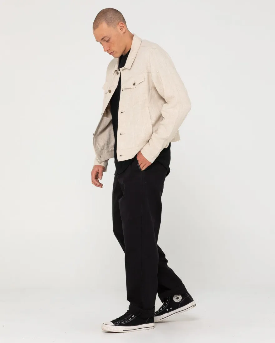 Ramie Trucker Jacket