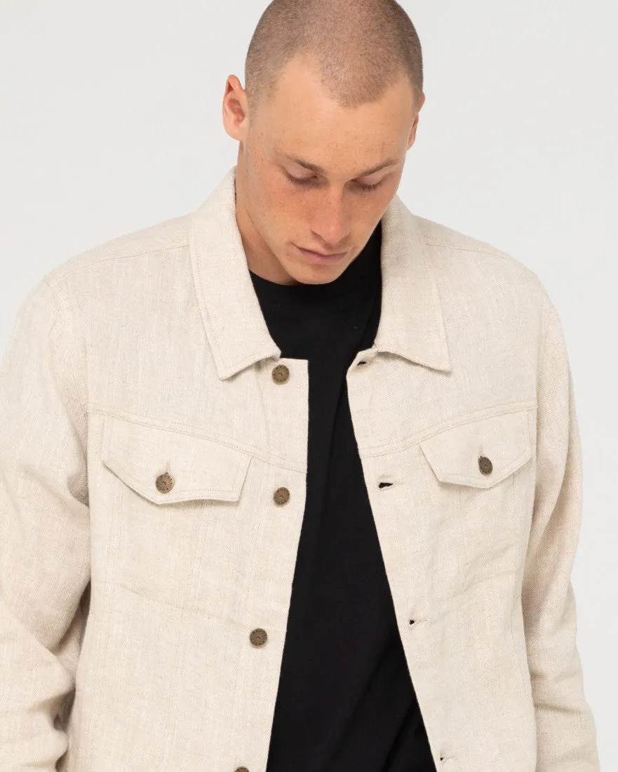 Ramie Trucker Jacket