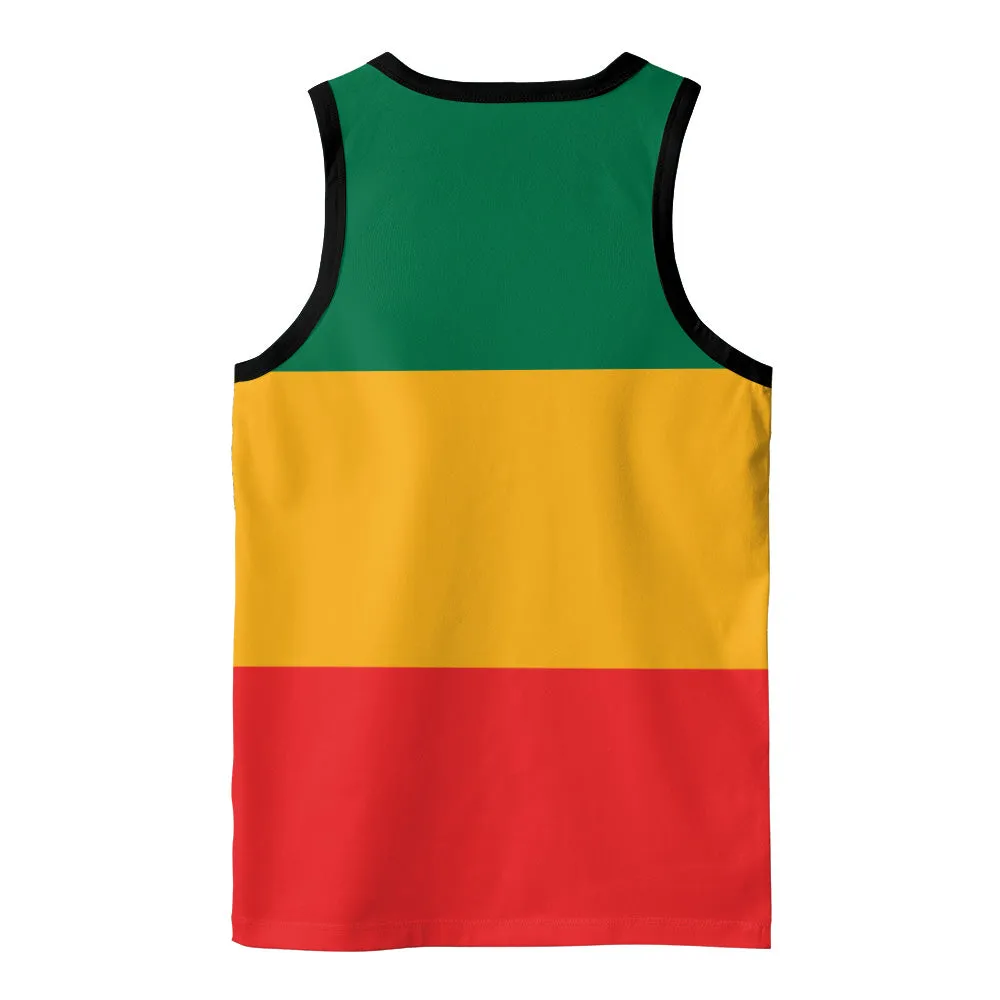 Rasta Colored Tank Tops - Lion of Judah