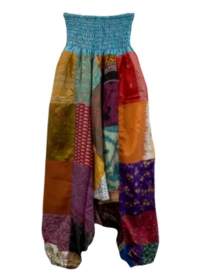 Recycled Silk Patchwork Happy Pants