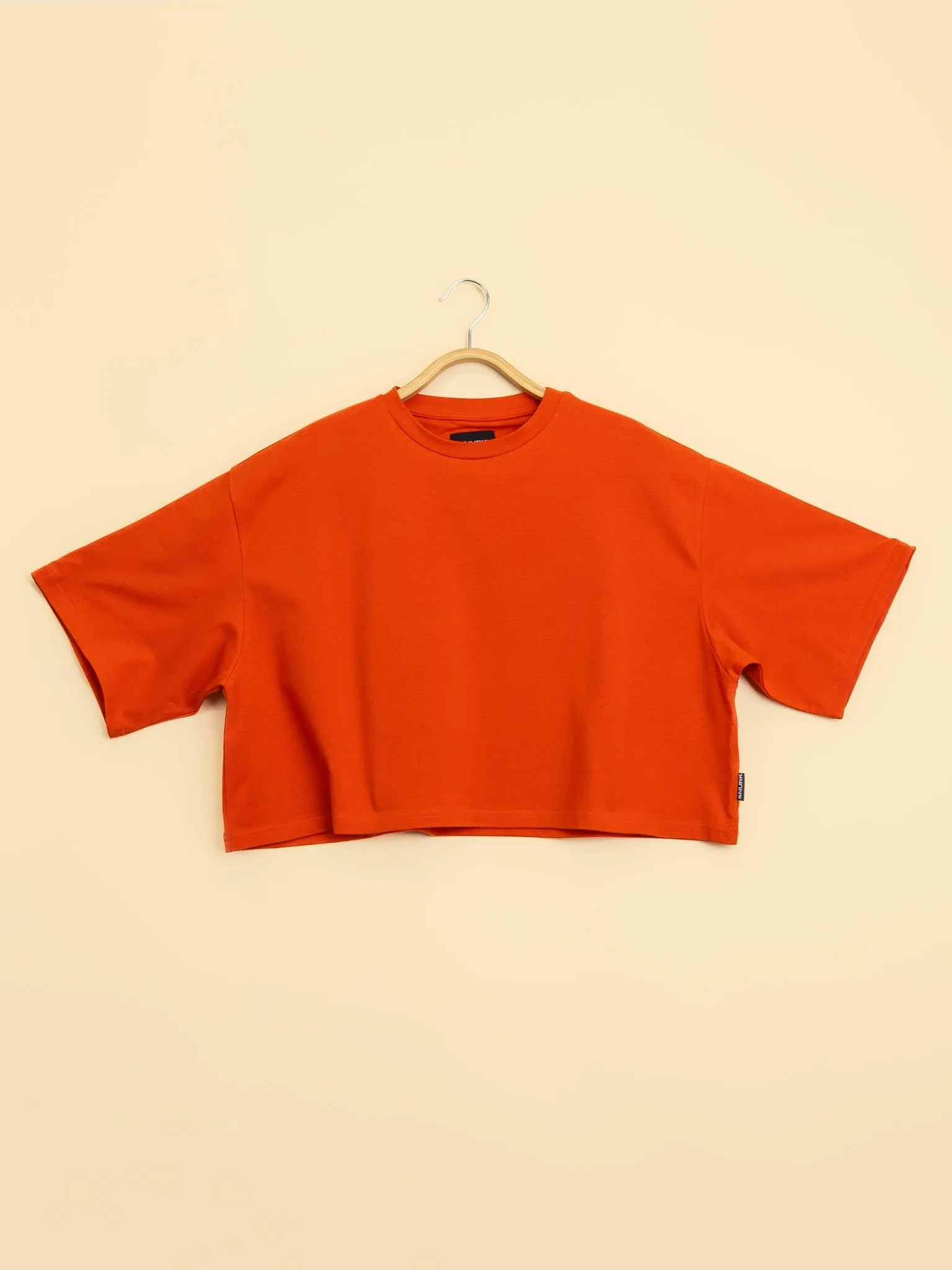 Red Cropped T-shirt Dames