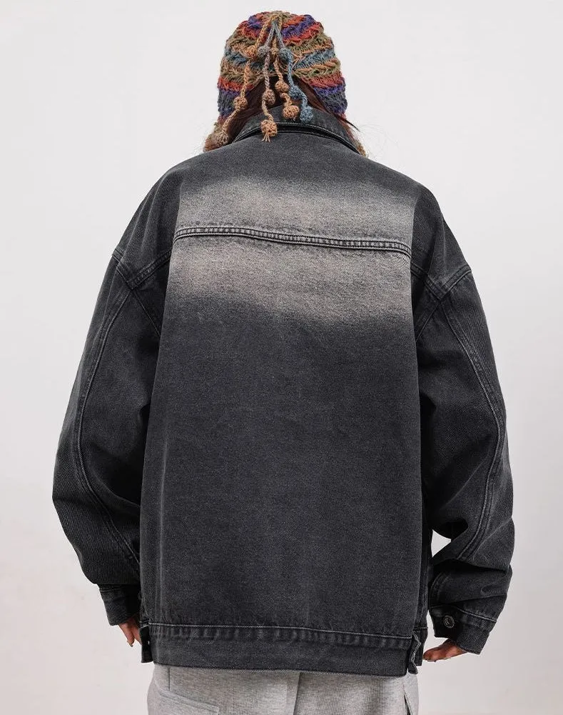 Relaxed-Fit Double Stitched Denim Jacket for Stylish Men