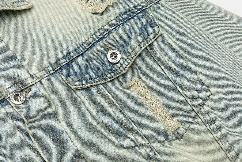 Relaxed-Fit Double Stitched Denim Jacket for Stylish Men