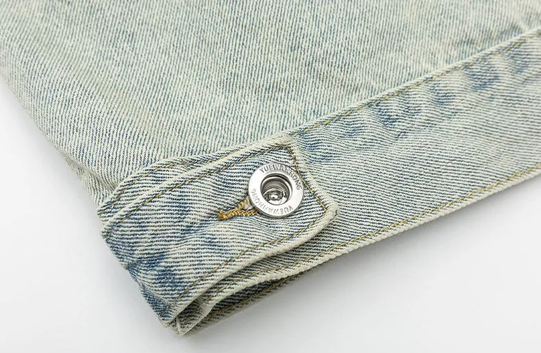 Relaxed-Fit Double Stitched Denim Jacket for Stylish Men