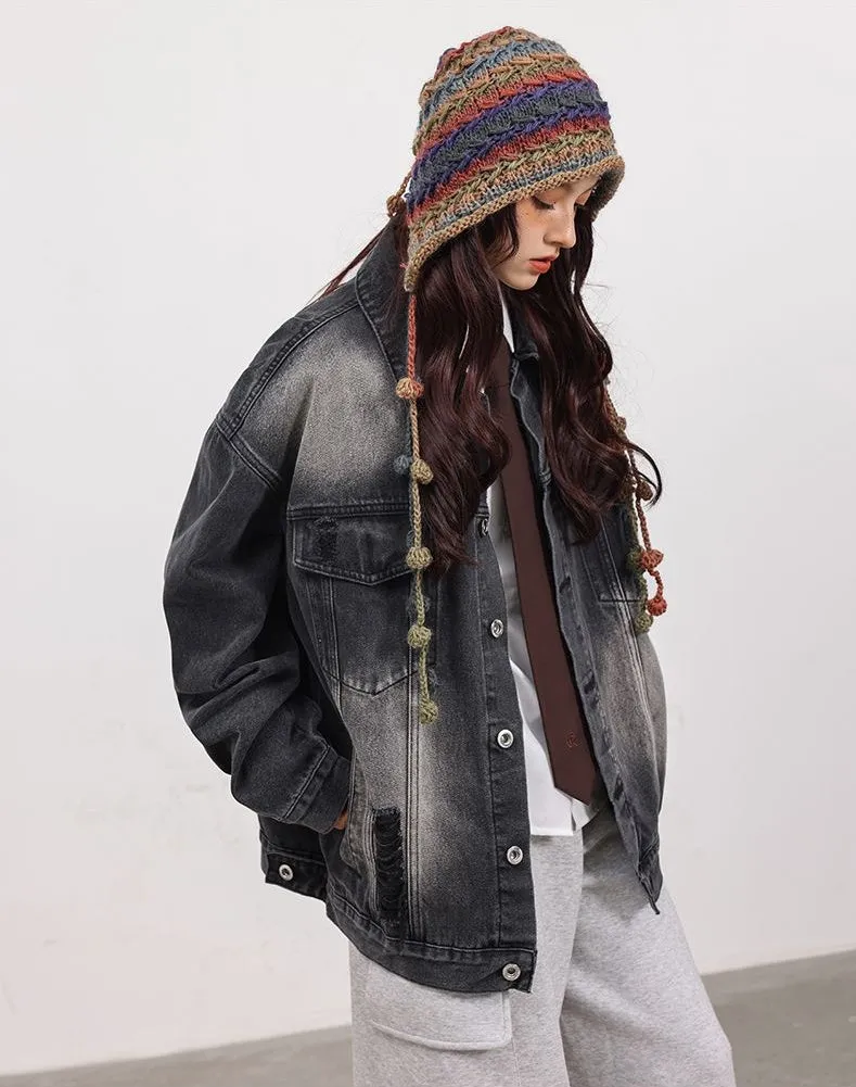 Relaxed-Fit Double Stitched Denim Jacket for Stylish Men
