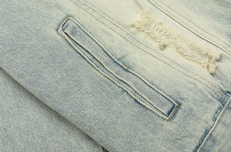 Relaxed-Fit Double Stitched Denim Jacket for Stylish Men