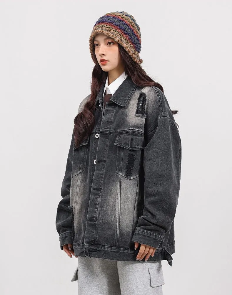 Relaxed-Fit Double Stitched Denim Jacket for Stylish Men