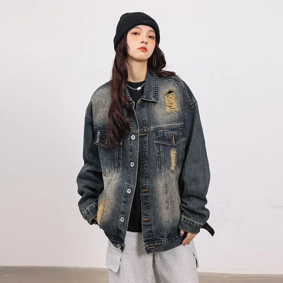 Relaxed-Fit Double Stitched Denim Jacket for Stylish Men