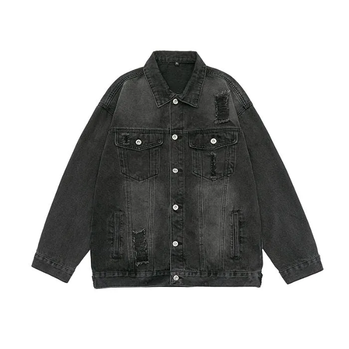 Relaxed-Fit Double Stitched Denim Jacket for Stylish Men
