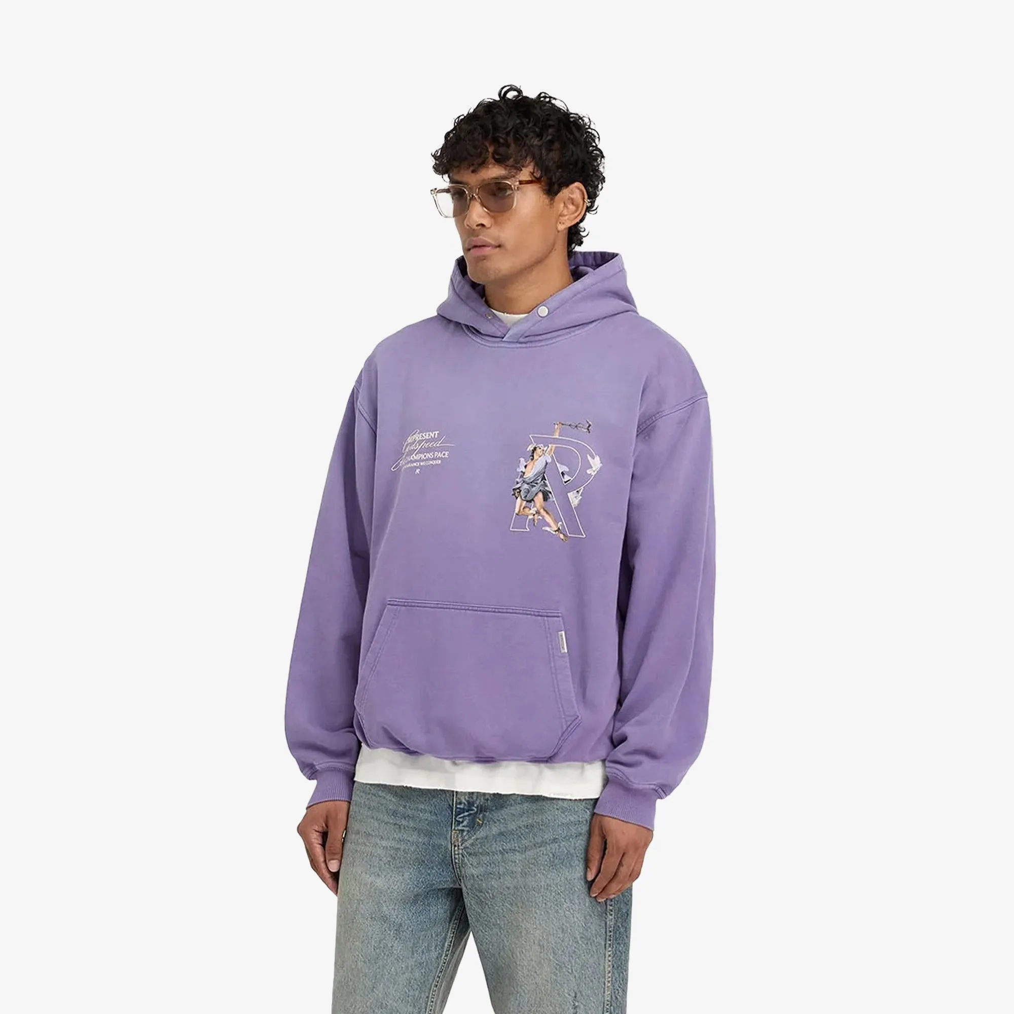 Represent | HERMES HOODIE { PURPLE