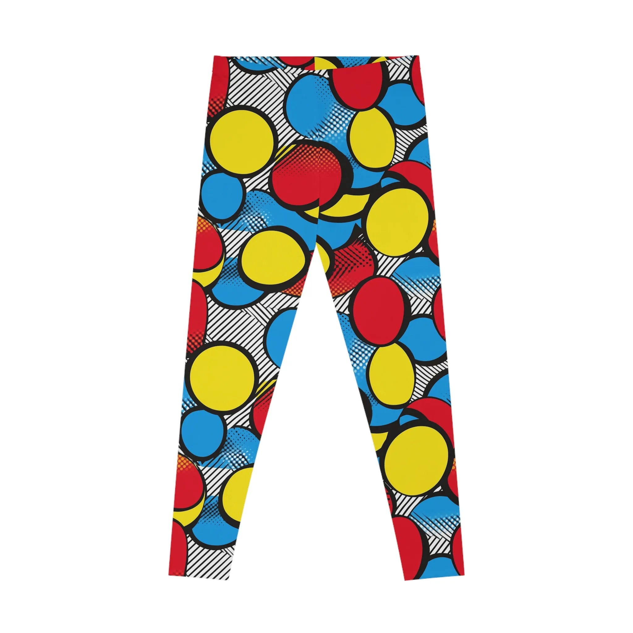 Retro Remix Stretchy Leggings for Active Lifestyle & Everyday Comfort