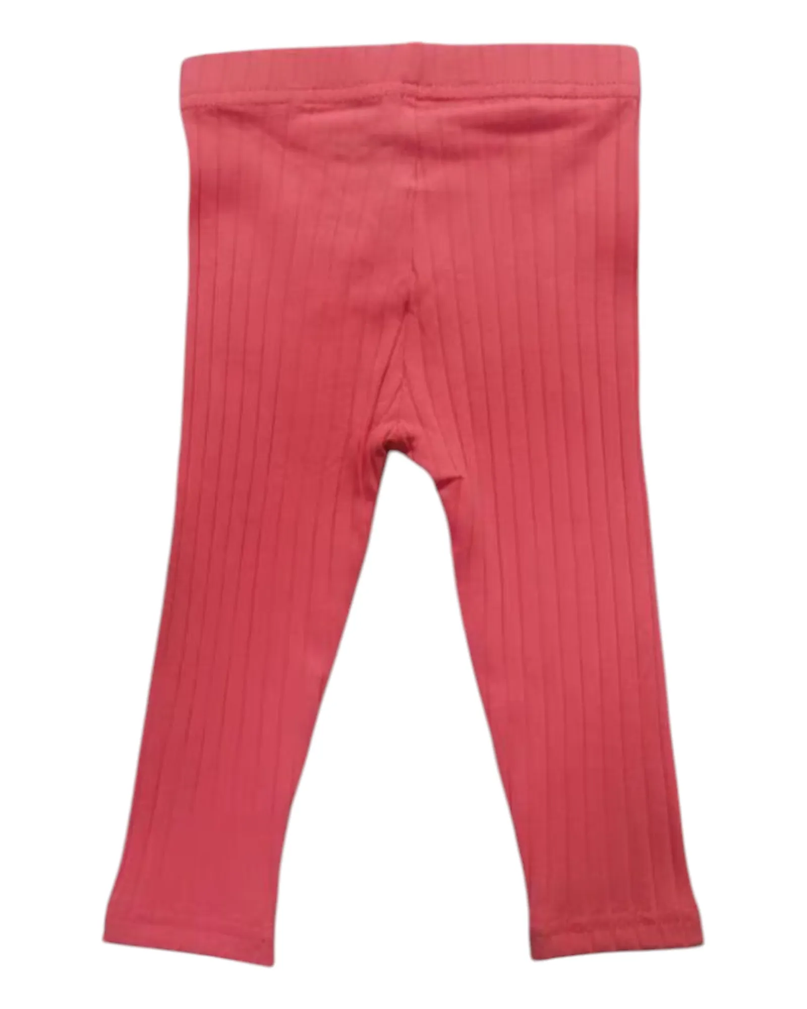 Ribbed Pink Toddler Leggings