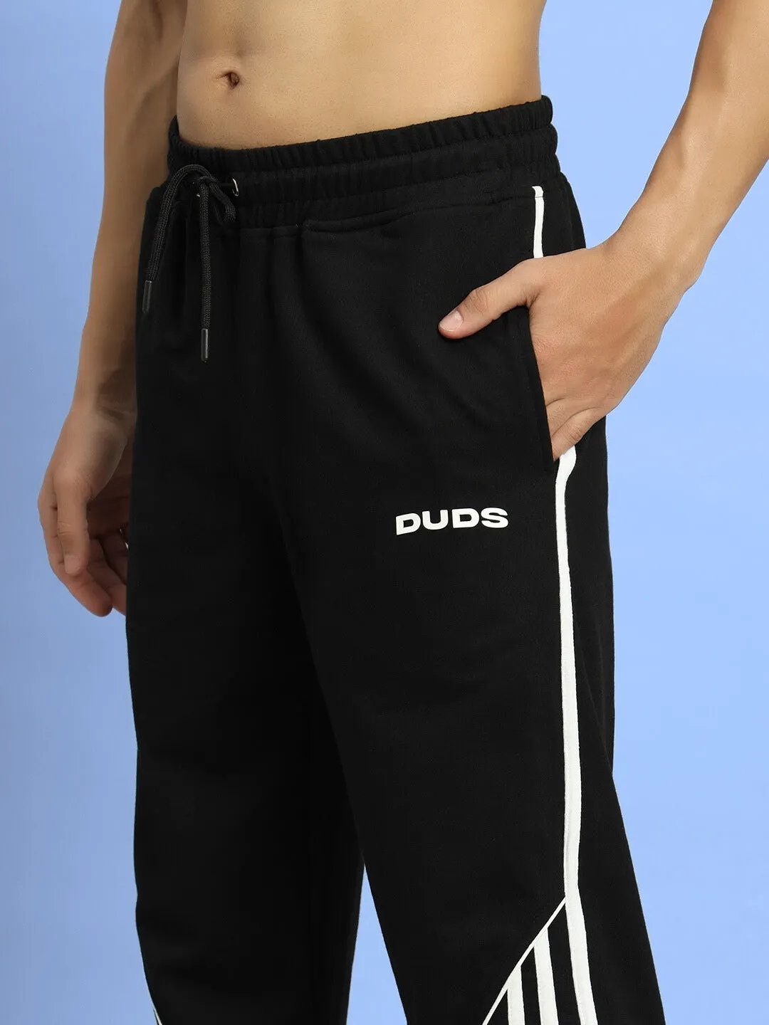 RIPPLE CONTRAST JOGGERS (BLACK)