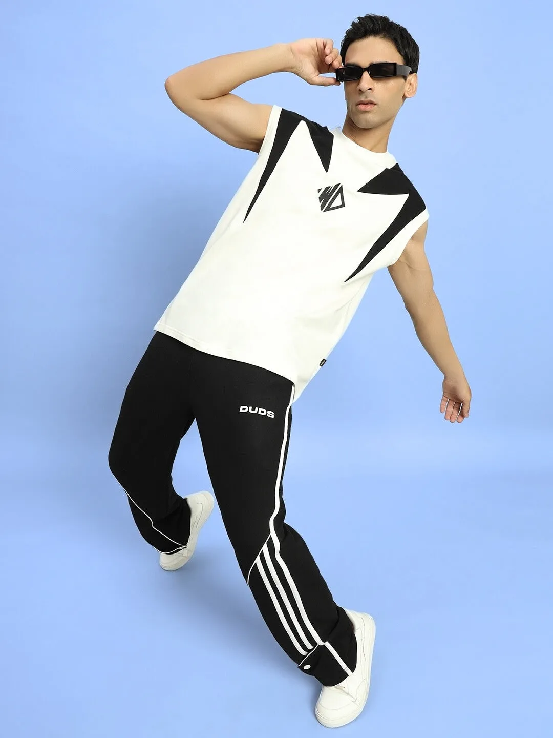 RIPPLE CONTRAST JOGGERS (BLACK)