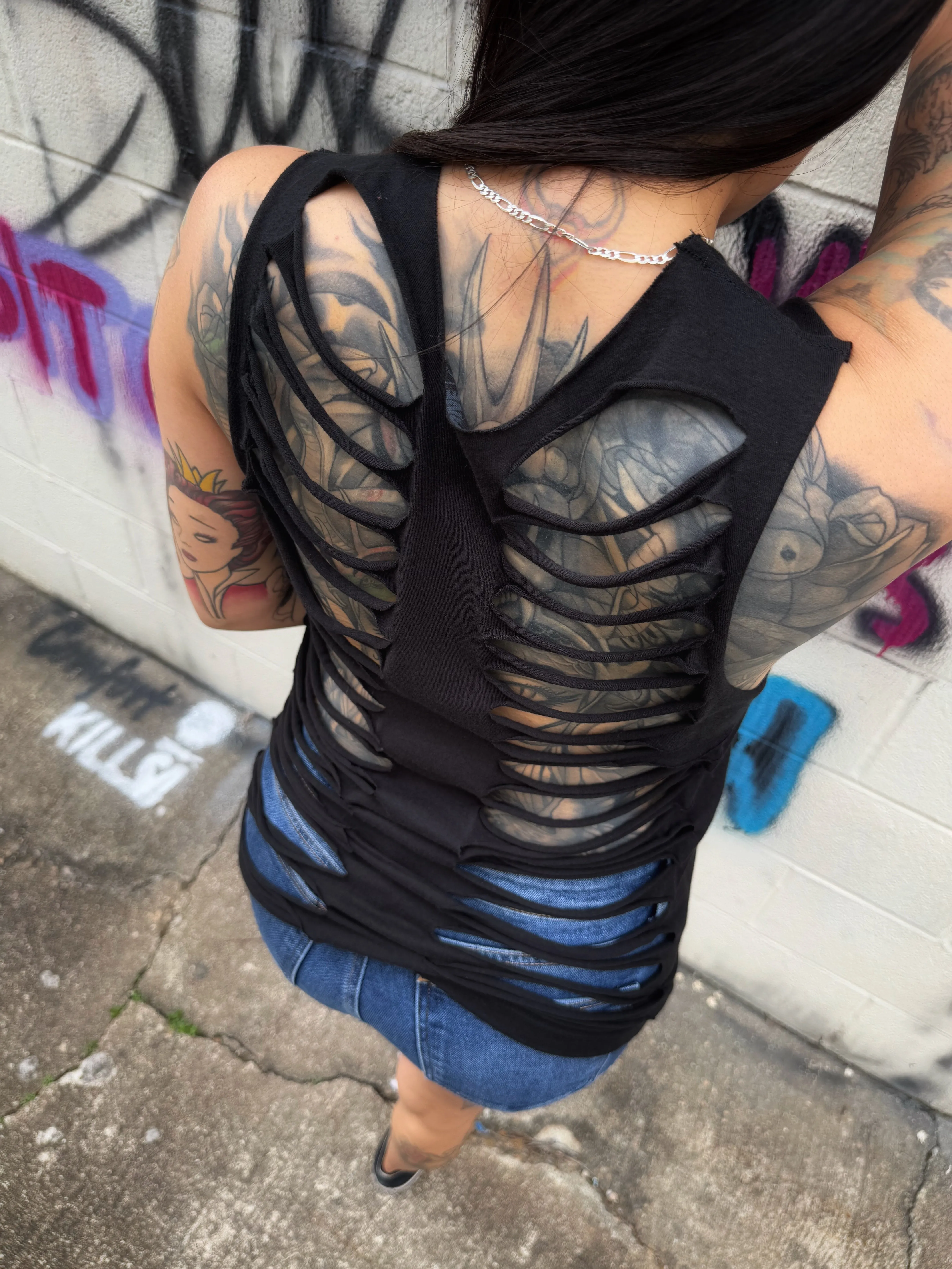 ROAD RASH BLACK TANK TOP 2.0