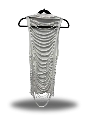 ROAD RASH BRAIDED WHITE TANK TOP 2.0