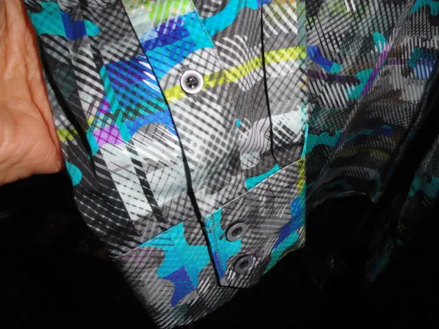 Robert Graham Hydroflauge Colorful Long Sleeve Shirt Size Medium