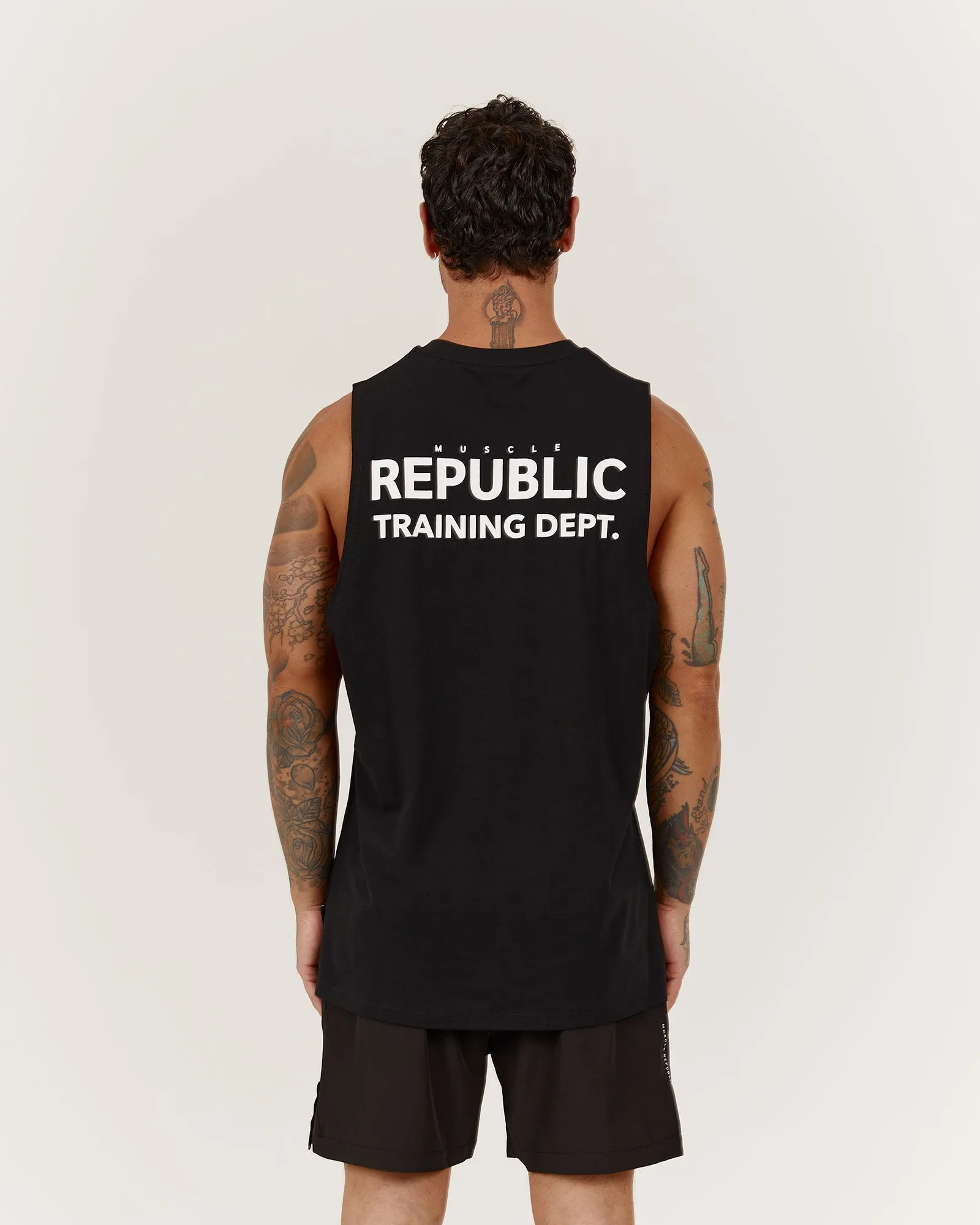 ROCKY MUSCLE TANK TRAINING DEPT - BLACK
