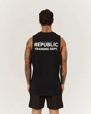 ROCKY MUSCLE TANK TRAINING DEPT - BLACK