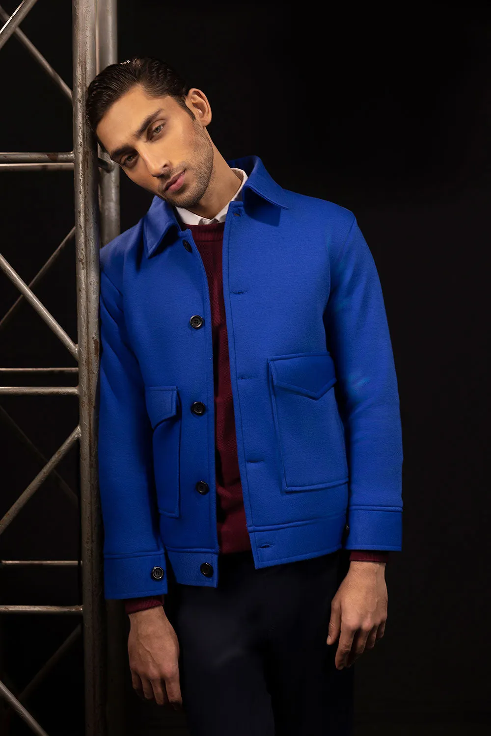 Royal Blue Down Workwear Jacket
