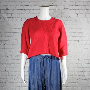 SALE! Louie Pullover Top in Red by Paper Temples