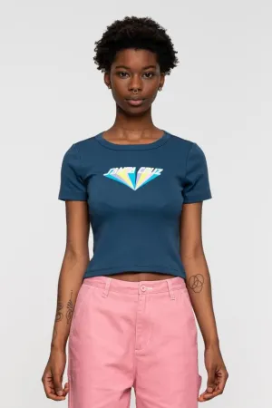 Santa Cruz Womens T-Shirt Delta Strip T-Shirt - French Navy