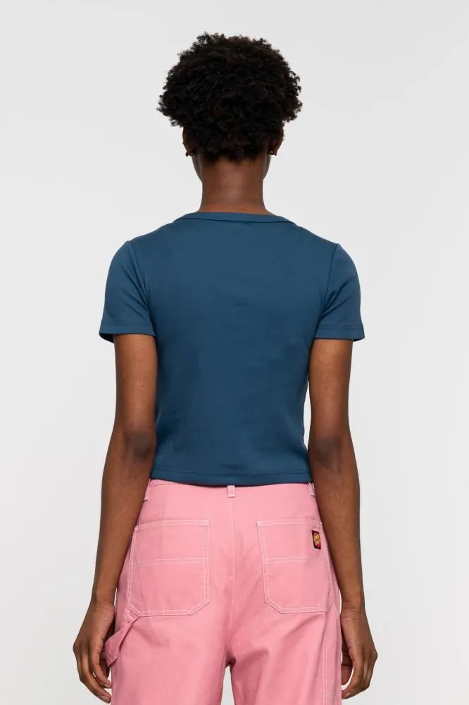 Santa Cruz Womens T-Shirt Delta Strip T-Shirt - French Navy