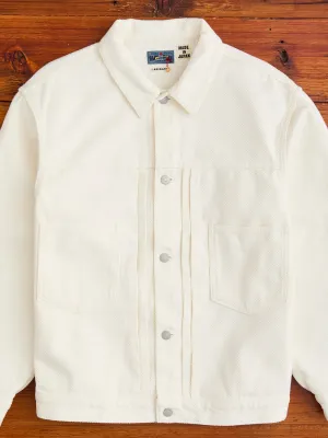 Sashiko Trucker Jacket in Natural