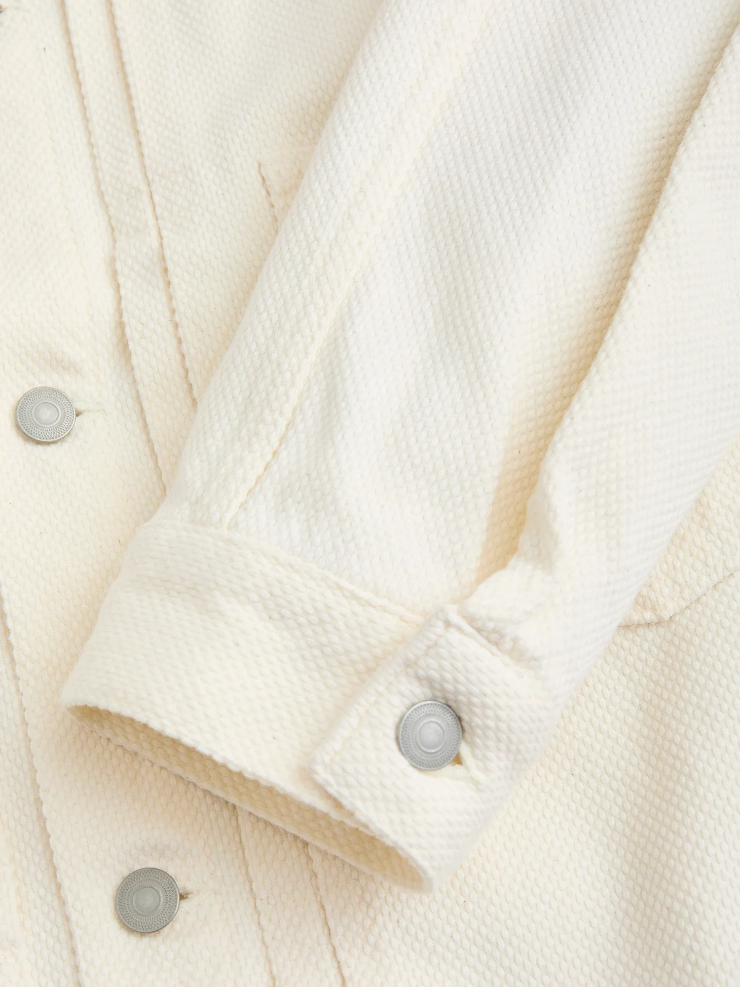 Sashiko Trucker Jacket in Natural