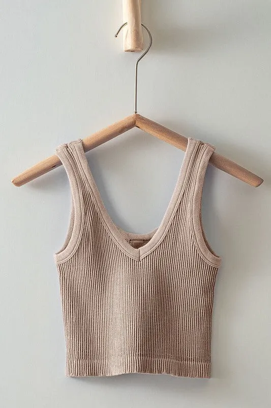 SEAMLESS CROP TANK TOP