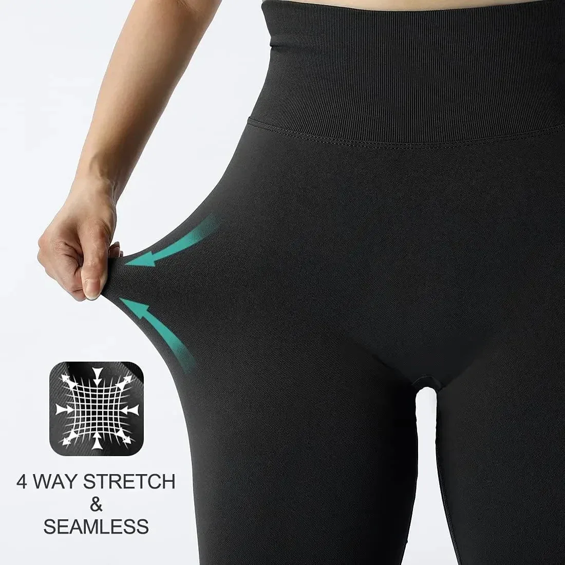 Seamless High Waist Fitness Leggings – Peach Lift Yoga Pants for Women