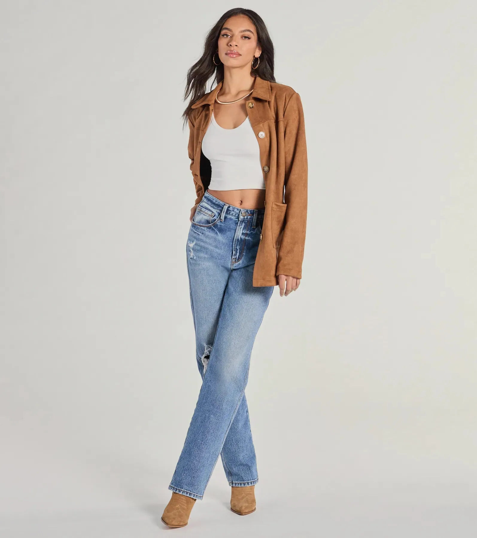Seasonal Favorite Faux Suede Shacket