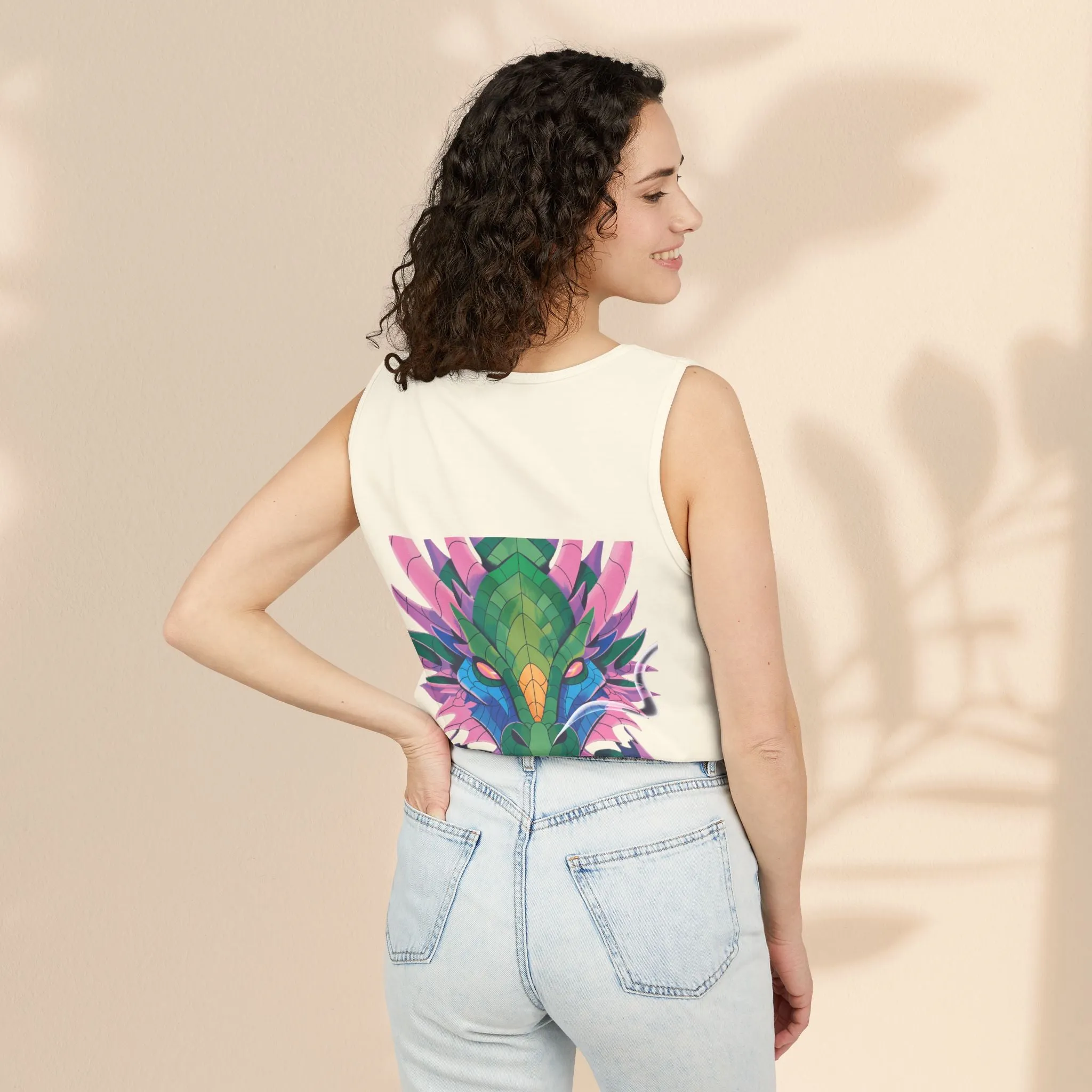 Serapha Dragon Graphic Unisex Tank Top - Perfect for Summer Festivities or Casual Wear
