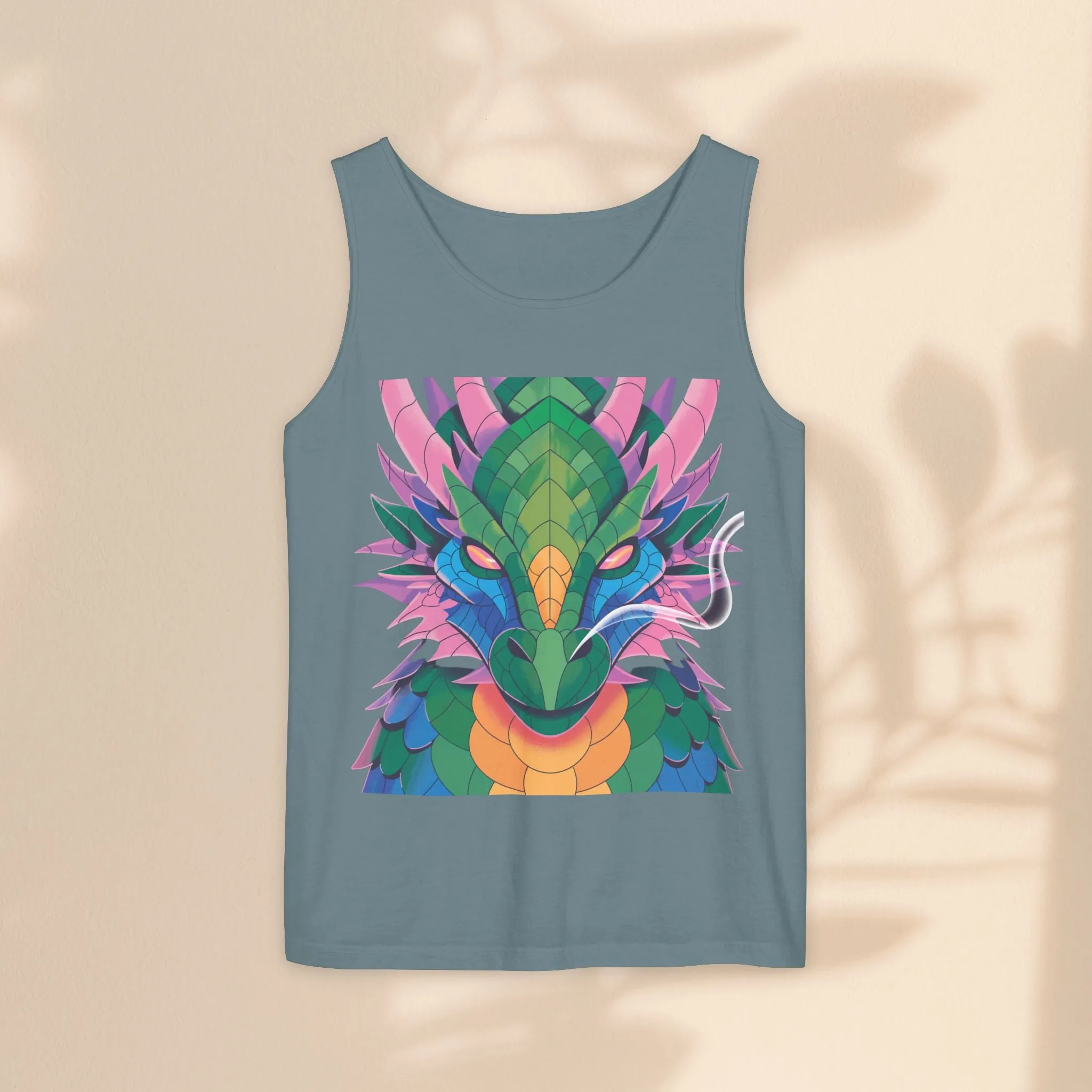 Serapha Dragon Graphic Unisex Tank Top - Perfect for Summer Festivities or Casual Wear